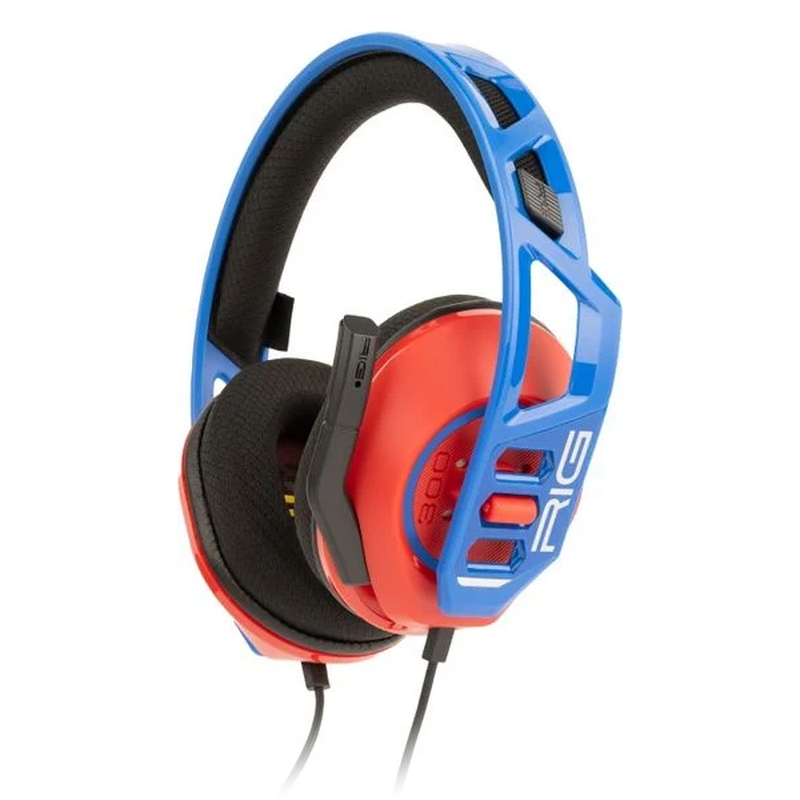 NACON RIG 300 PRO HN gamingheadset kablet stereo rød-blå bakside