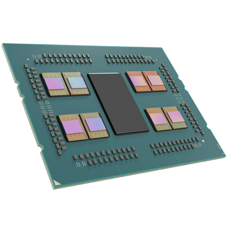 Nærbilde av AMD Epyc 7313P prosessor kjerne