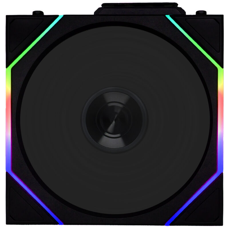 Nærbilde av Lian Li UNI FAN TL Wireless 120 mm ARGB vifte rotor