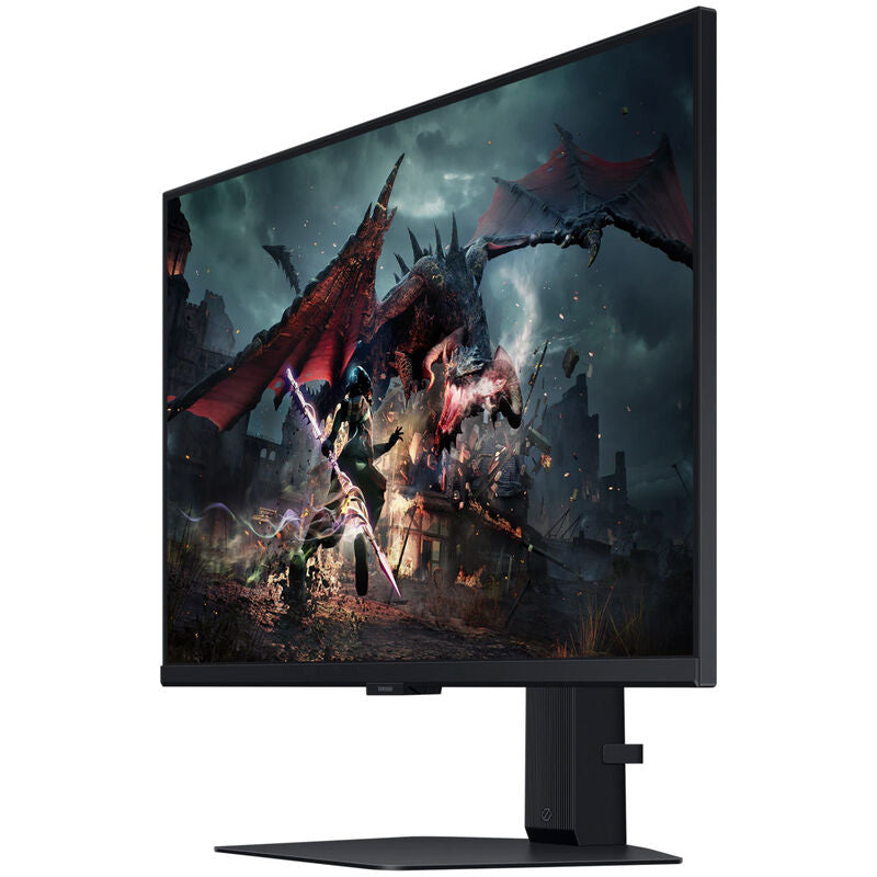 Nærbilde av Samsung Odyssey G5 G50D gamingskjerm skjermflate