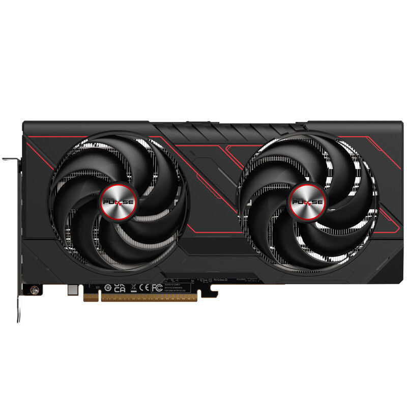 Nærbilde av kjøleribbe på Sapphire Pulse RX 9070 Gaming grafikkort