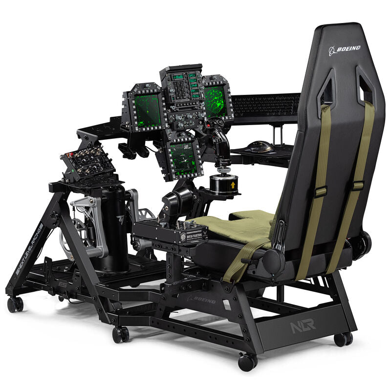Nærbilde av materiale på Next Level Racing Flight Seat Pro Boeing Military Edition