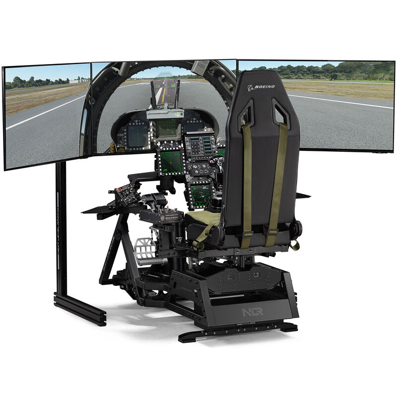 Sideprofil av Next Level Racing Flight Seat Pro Boeing Military Edition