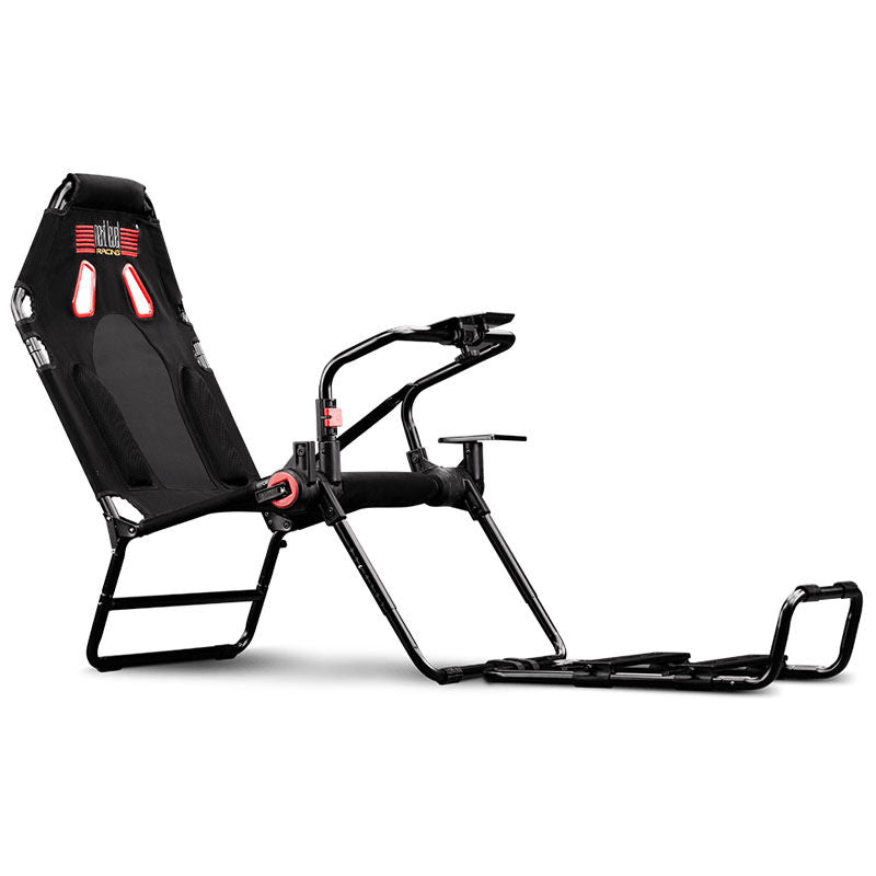 Next Level Racing GT LITE simulatorcockpit sammenleggbart svart forfra
