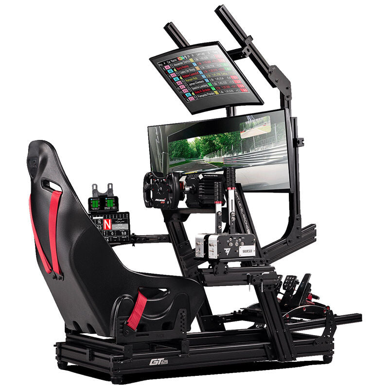Høydejusterbare føtter på Next Level Racing GTElite Aluminium Simulator Cockpit Wheel Plate Edition