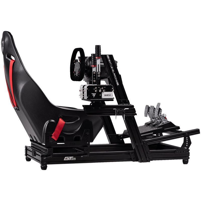 Montert Next Level Racing GTElite Aluminium Simulator Cockpit Wheel Plate Edition med ratt