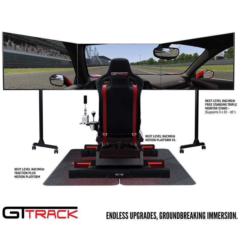 Justering av ryggstøtte på Next Level Racing GTtrack simulatorcockpit