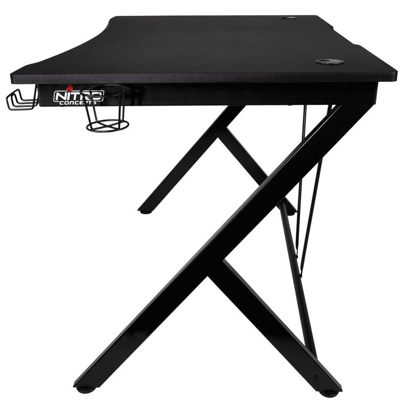 Detalj av Nitro Concepts D12 gamingpult svart