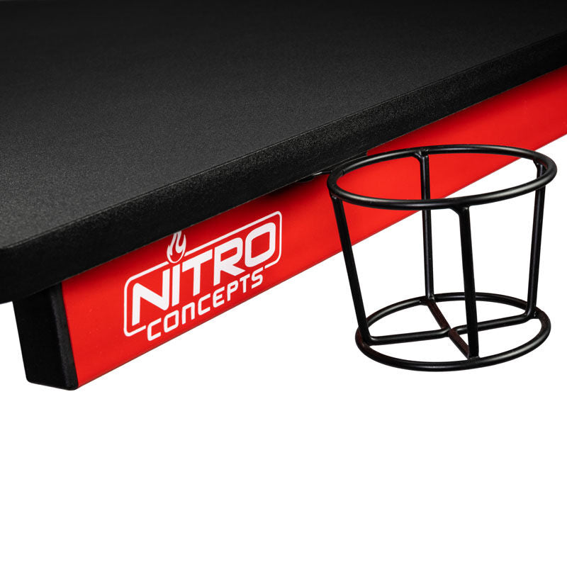 Nitro Concepts D12 gamingpult svart/rød med headset-holder
