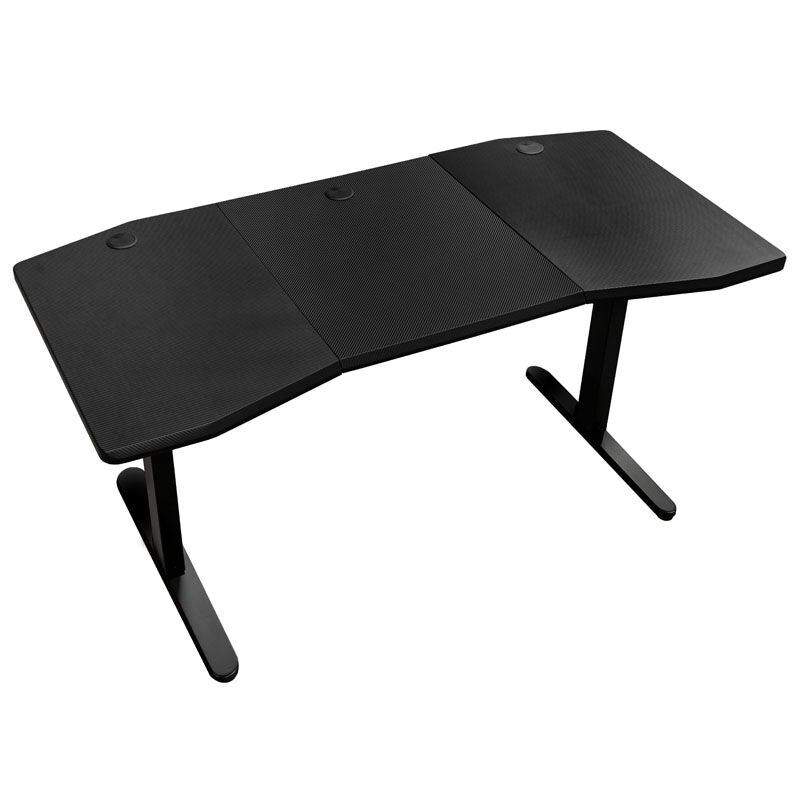 Nitro Concepts D16M gamingpult 1600x800 Carbon Black montert med utstyr