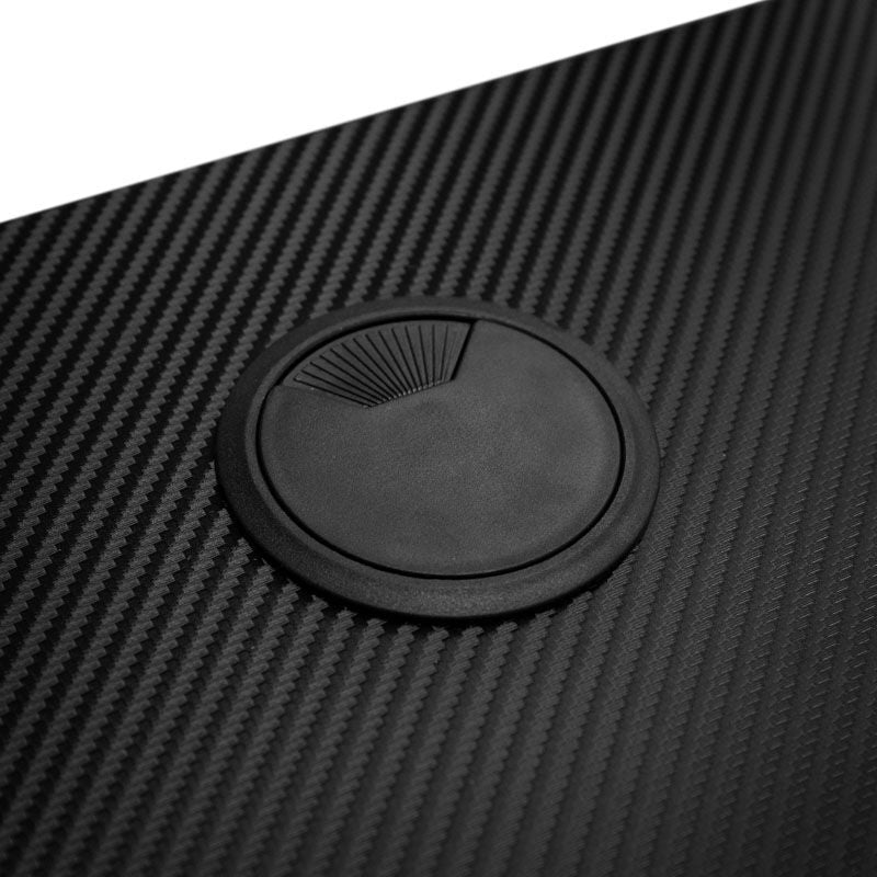 Nitro Concepts D16M gamingpult Carbon Red visning av bordplate og matte