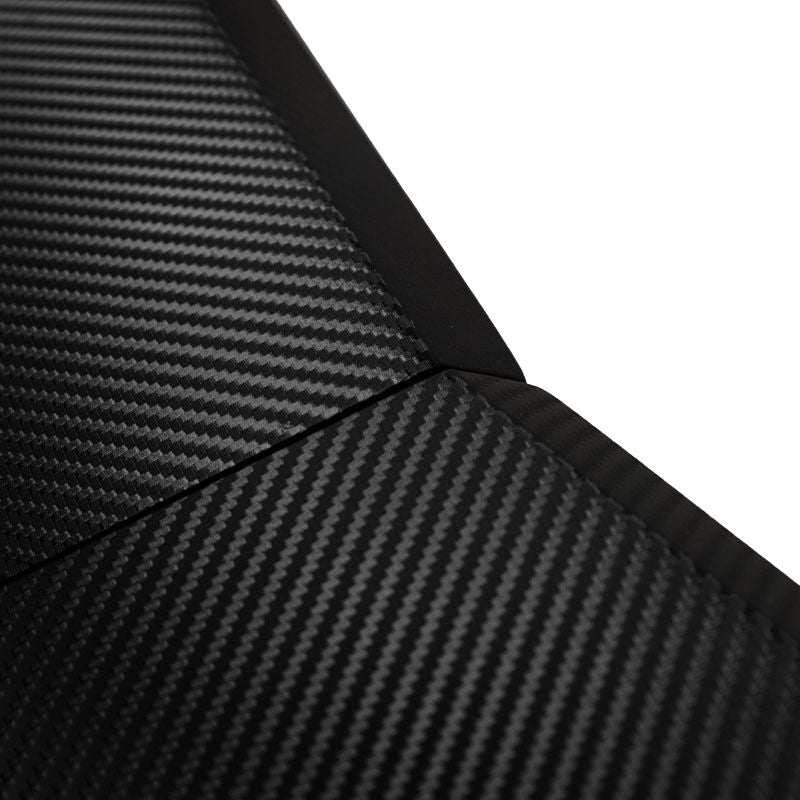 Nitro Concepts D16M gamingpult Carbon Red kabelhull sett ovenfra