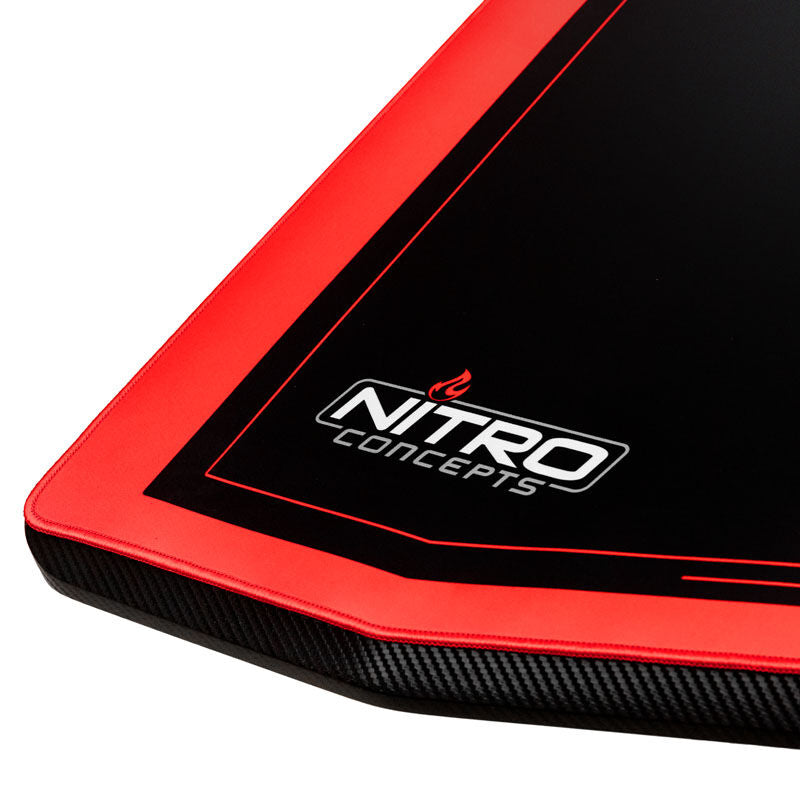 Nitro Concepts D16M gamingpult Carbon Red sideprofil