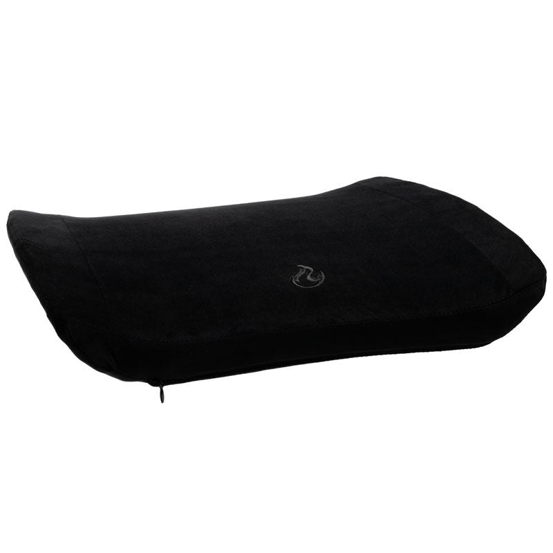 Nitro Concepts Memory Foam putesett svart nærbilde av logo