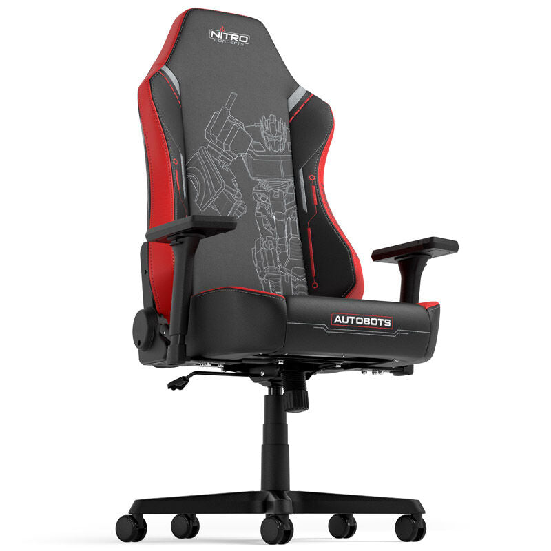 Detalj av setepute på Nitro Concepts X1000 gamingstol Transformers Autobots Edition