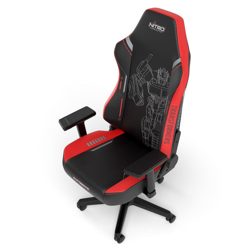 Bilde av hjul på Nitro Concepts X1000 gamingstol Transformers Autobots Edition