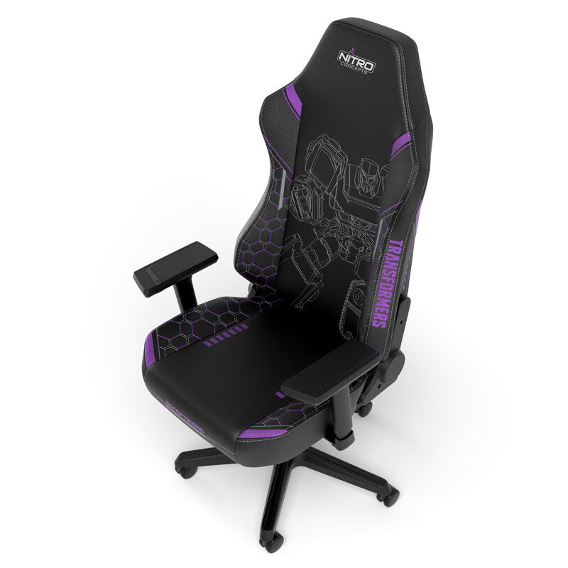 Nitro Concepts X1000 gamingstol Transformers Decepticons Edition justerbare armlener