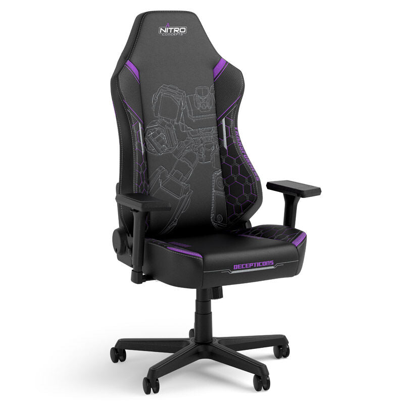 Nitro Concepts X1000 gamingstol Transformers Decepticons Edition forfra