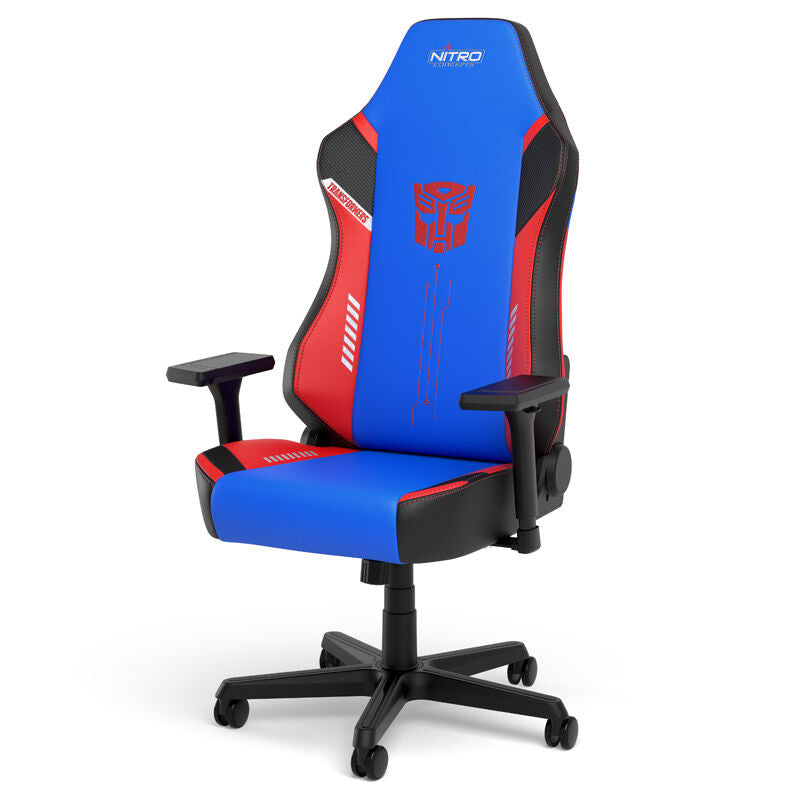 Detalj av Nitro Concepts X1000 gamingstol Transformers Optimus Prime Edition