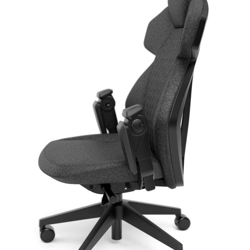 noblechairs DAWN TX gamingstol stoff granitt justering av ryggstøtte