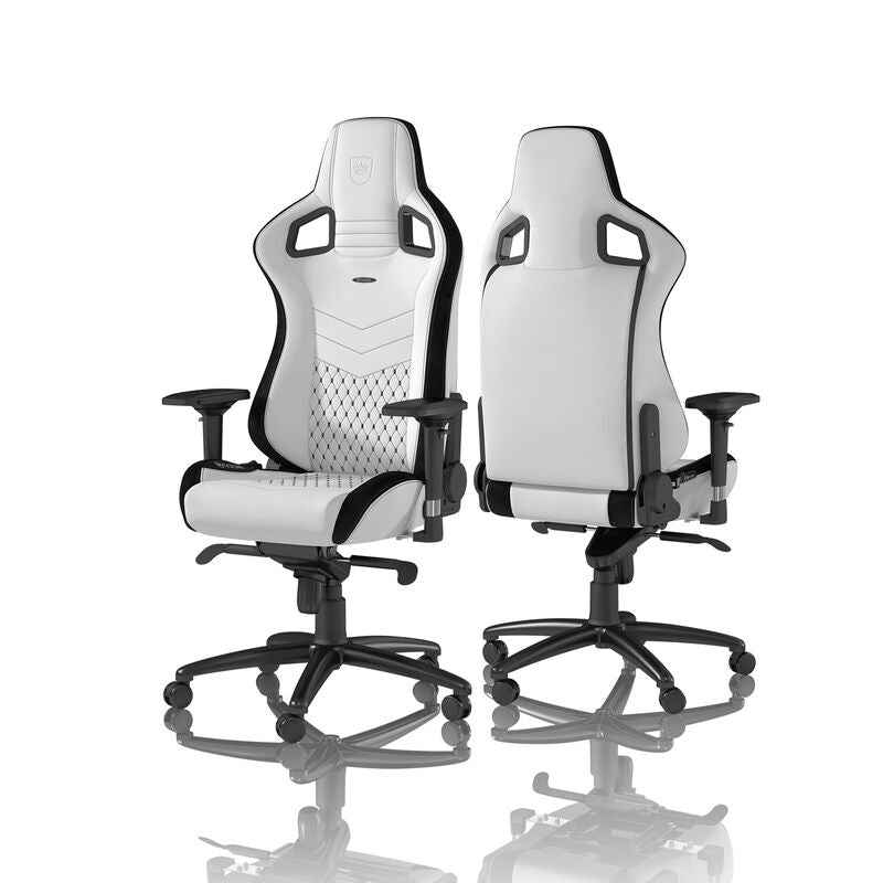 noblechairs EPIC gamingstol hvit/svart bakside