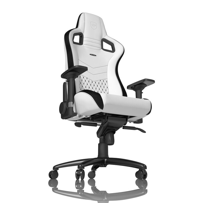 noblechairs EPIC gamingstol hvit/svart montert i rom