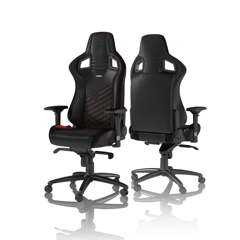 noblechairs EPIC gamingstol kunstskinn svart/rød bakside