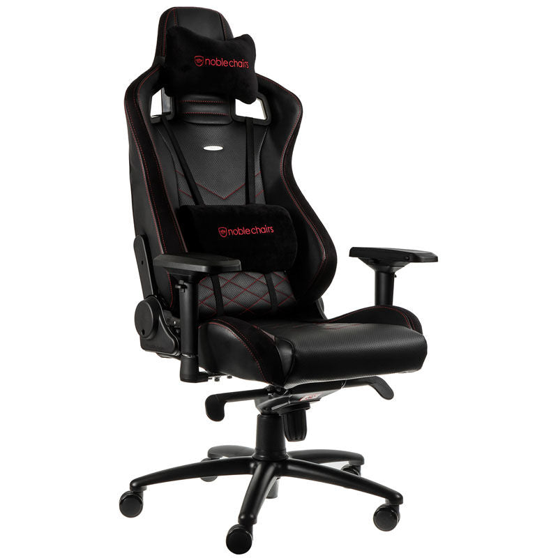 noblechairs EPIC gamingstol kunstskinn svart/rød korsryggpute