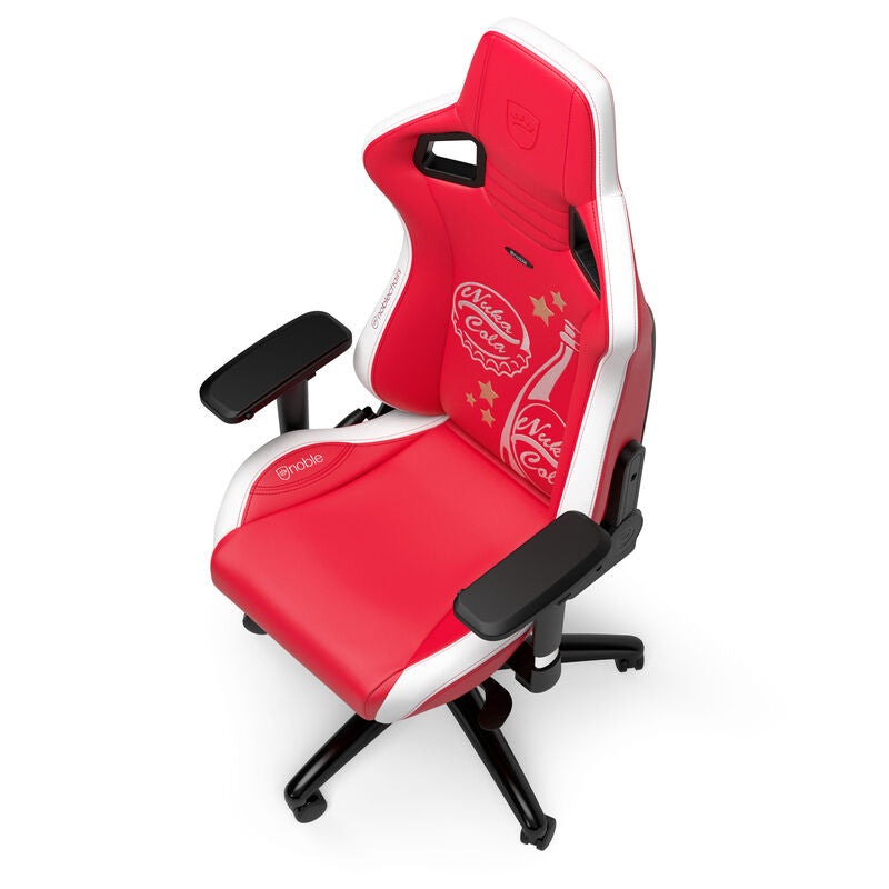 sideprofil av noblechairs EPIC gamingstol Fallout Nuka-Cola Edition