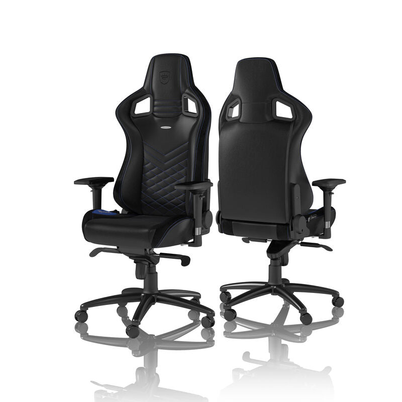 noblechairs EPIC gamingstol svart/blå bakside