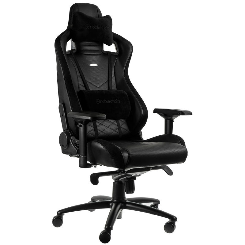 noblechairs EPIC gamingstol svart PU-lær justerbare armlener