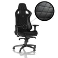noblechairs EPIC gamingstol svart PU-lær forfra