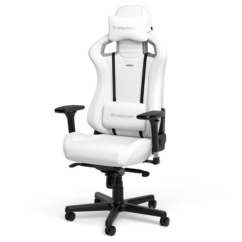 noblechairs EPIC gamingstol White Edition bakside