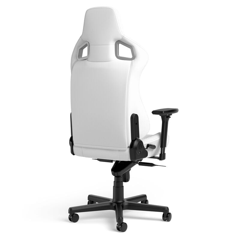 noblechairs EPIC gamingstol White Edition detalj av armlener