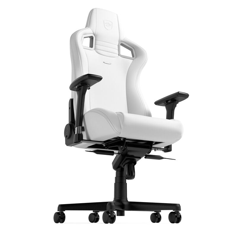 noblechairs EPIC gamingstol White Edition nærbilde av sete