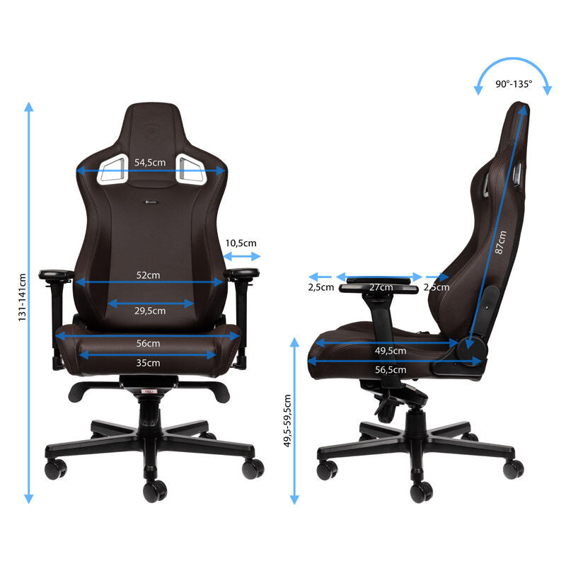 noblechairs EPIC gamingstol Java Edition bakside