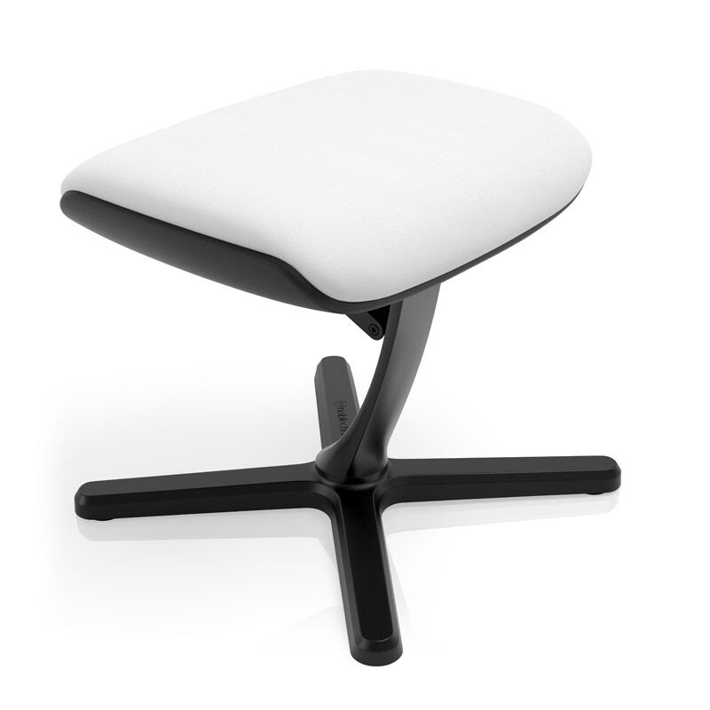 noblechairs Footrest 2 fotstøtte hvit detalj av polstring