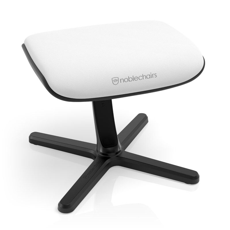 noblechairs Footrest 2 fotstøtte hvit forfra