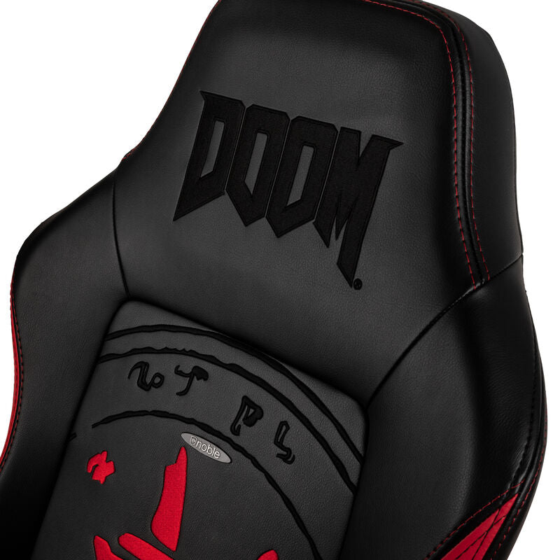 noblechairs HERO gamingstol DOOM Edition svart/rød med justerbar rygg