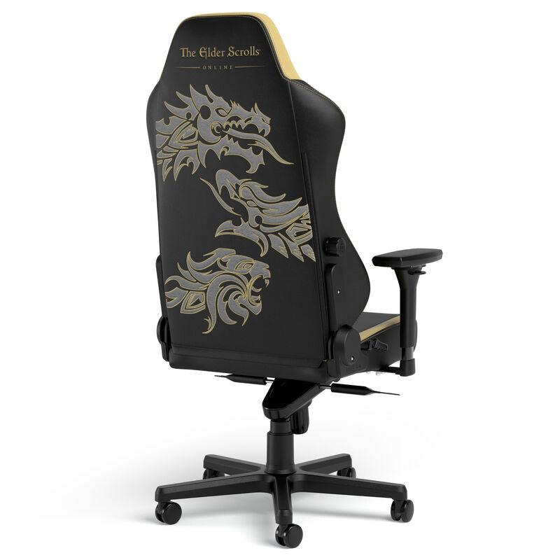 noblechairs HERO gamingstol Elder Scrolls Online Edition detalj av broderi