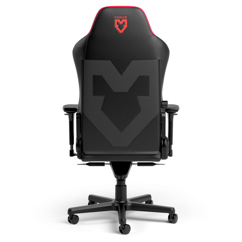 noblechairs HERO gamingstol MOUZ Edition svart/rød sideprofil