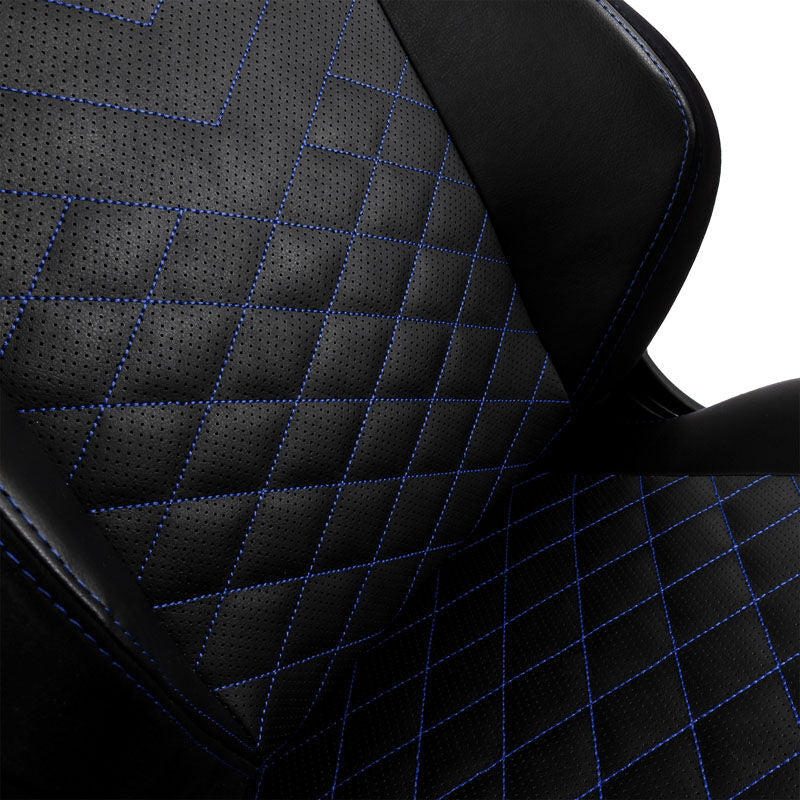 noblechairs HERO gamingstol svart/blå 4D armlener justerbar lendenstøtte