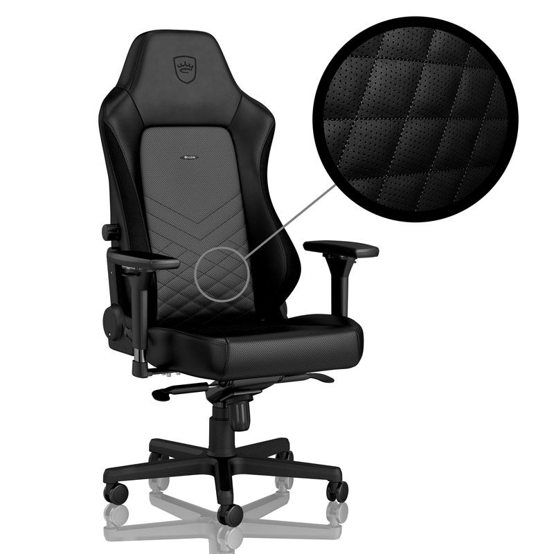 noblechairs HERO gamingstol svart forfra