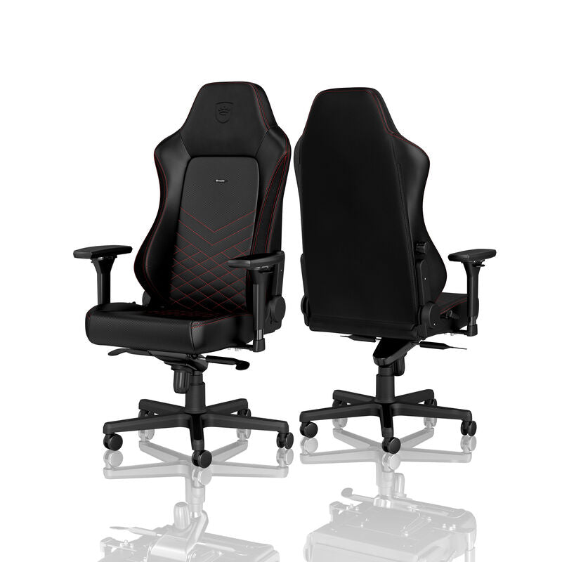 noblechairs HERO gamingstol svart/rød 4D armlener bakside