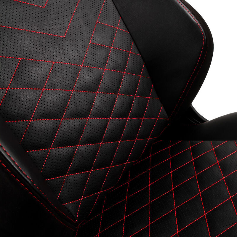 noblechairs HERO gamingstol svart/rød 4D armlener justerbare armlener