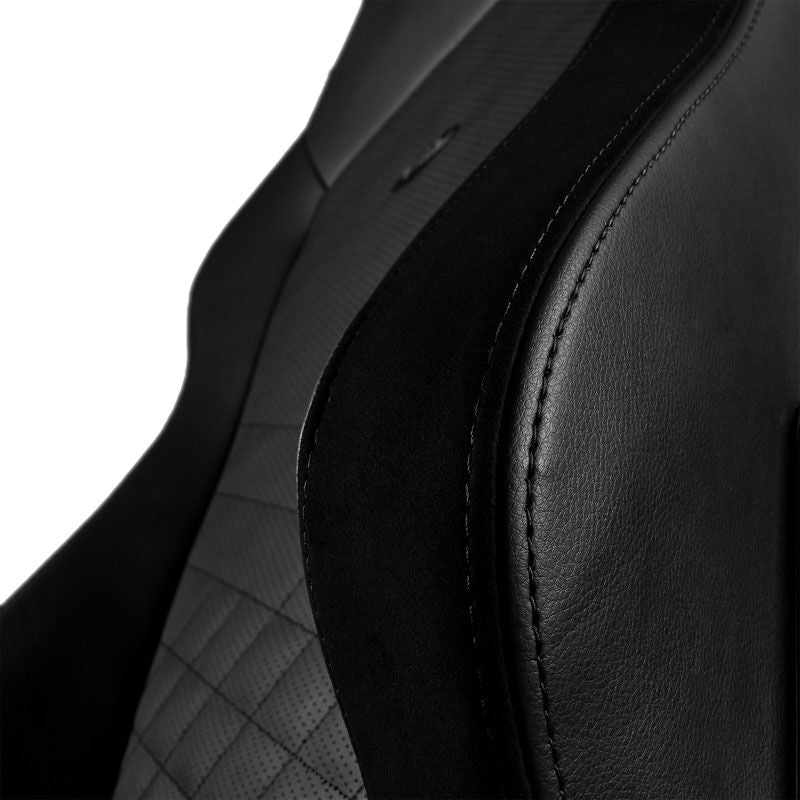 noblechairs HERO gamingstol svart sideprofil