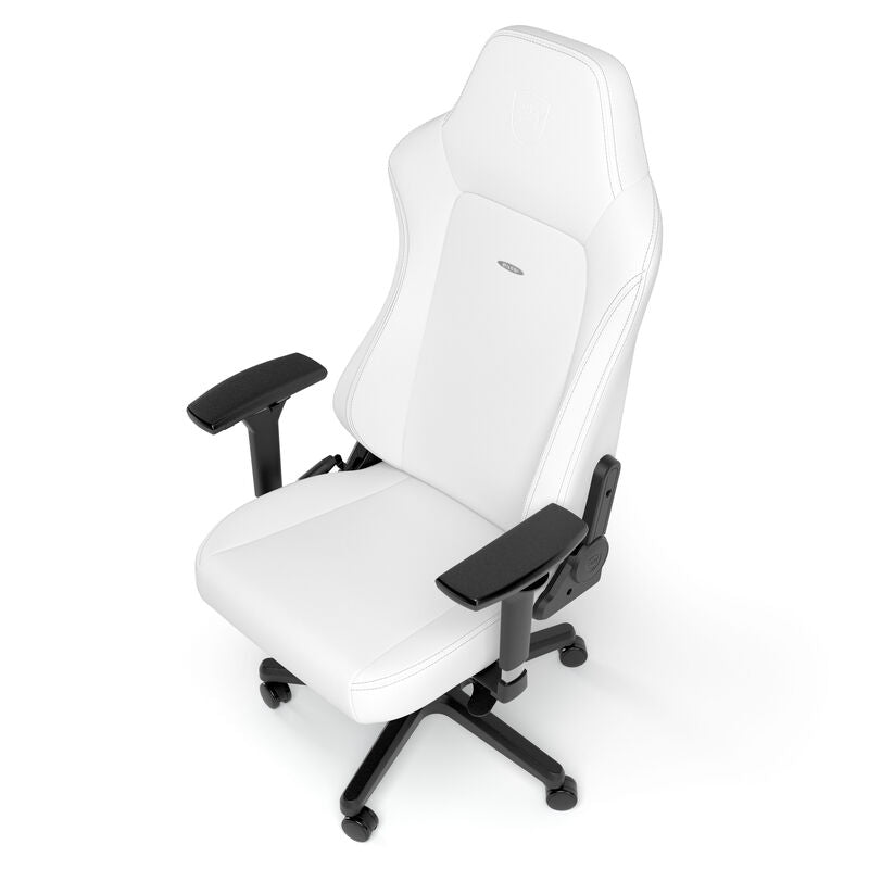 rullene på noblechairs HERO gamingstol White Edition