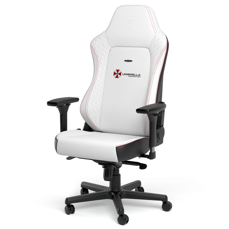 detalj av noblechairs HERO gamingstol Resident Evil Umbrella Edition