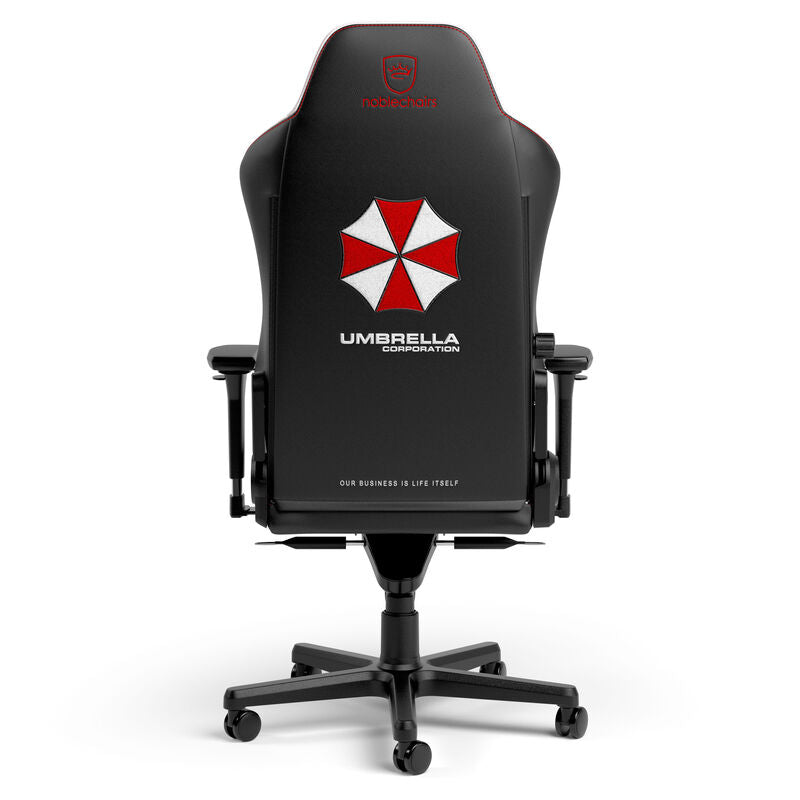 noblechairs HERO gamingstol Resident Evil Umbrella Edition montert i spillrom