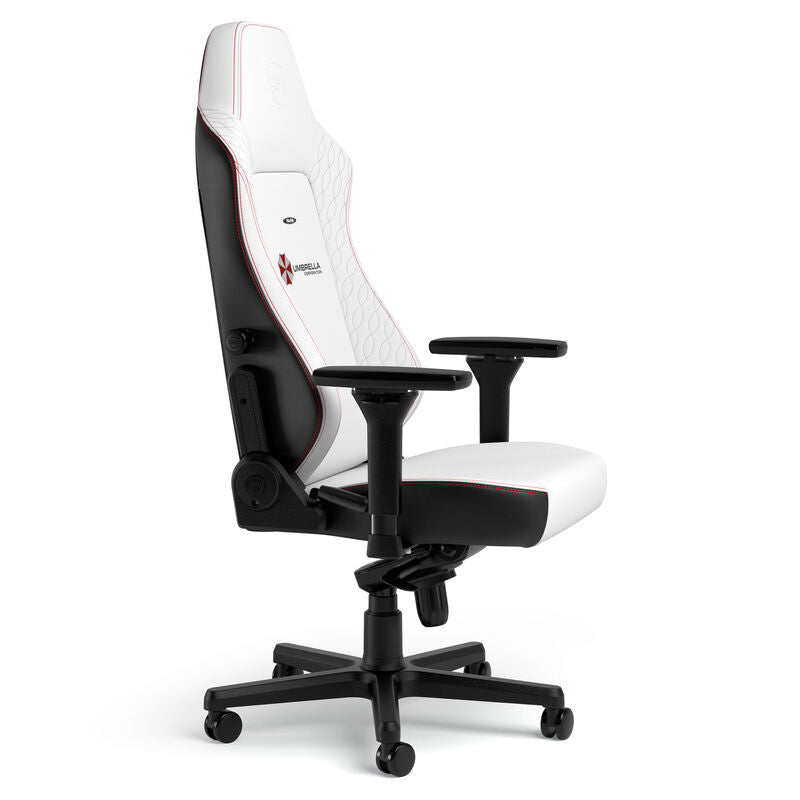 sideprofil av noblechairs HERO gamingstol Resident Evil Umbrella Edition